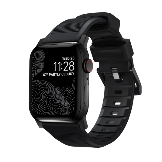 Nomad 40/38mm Rugged Strap reim - Svart