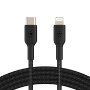 Belkin USB-C til Lightning Vevd Ladekabel 2m - Svart