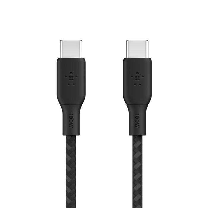 Belkin USB-C til USB-C 100W Vevd Ladekabel 2m - Svart