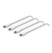 Belkin USB-C til USB-C 60W Vevd Ladekabel 1m Twin Pack - Hvit