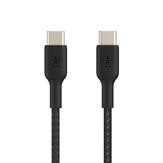 Belkin USB-C til USB-C 60W Vevd Ladekabel 1m - Svart