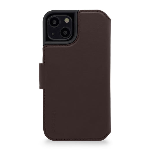 Decoded Leather Wallet etui til iPhone 14 Plus - Brun
