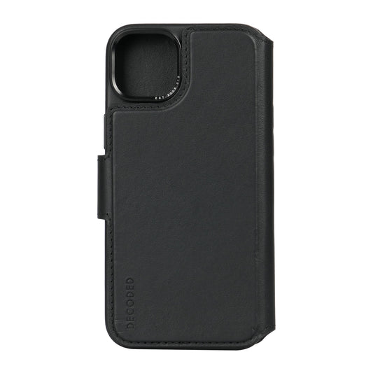 Decoded Detachable Wallet MagSafe Skinnetui til iPhone 15 Plus - Svart