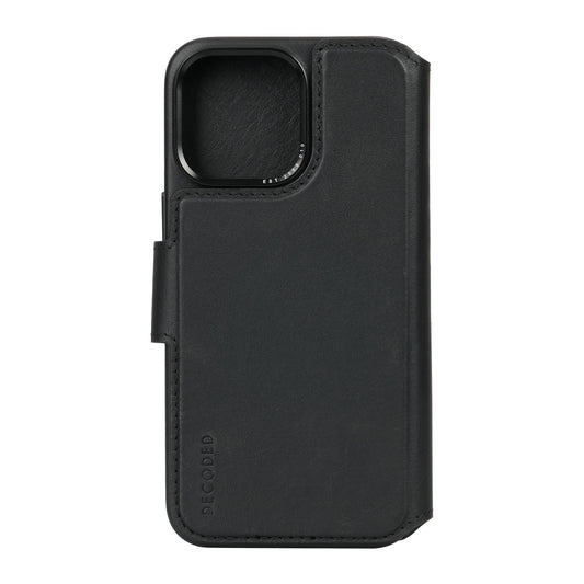 Decoded Detachable Wallet MagSafe Skinnetui til iPhone 15 Pro Max - Svart