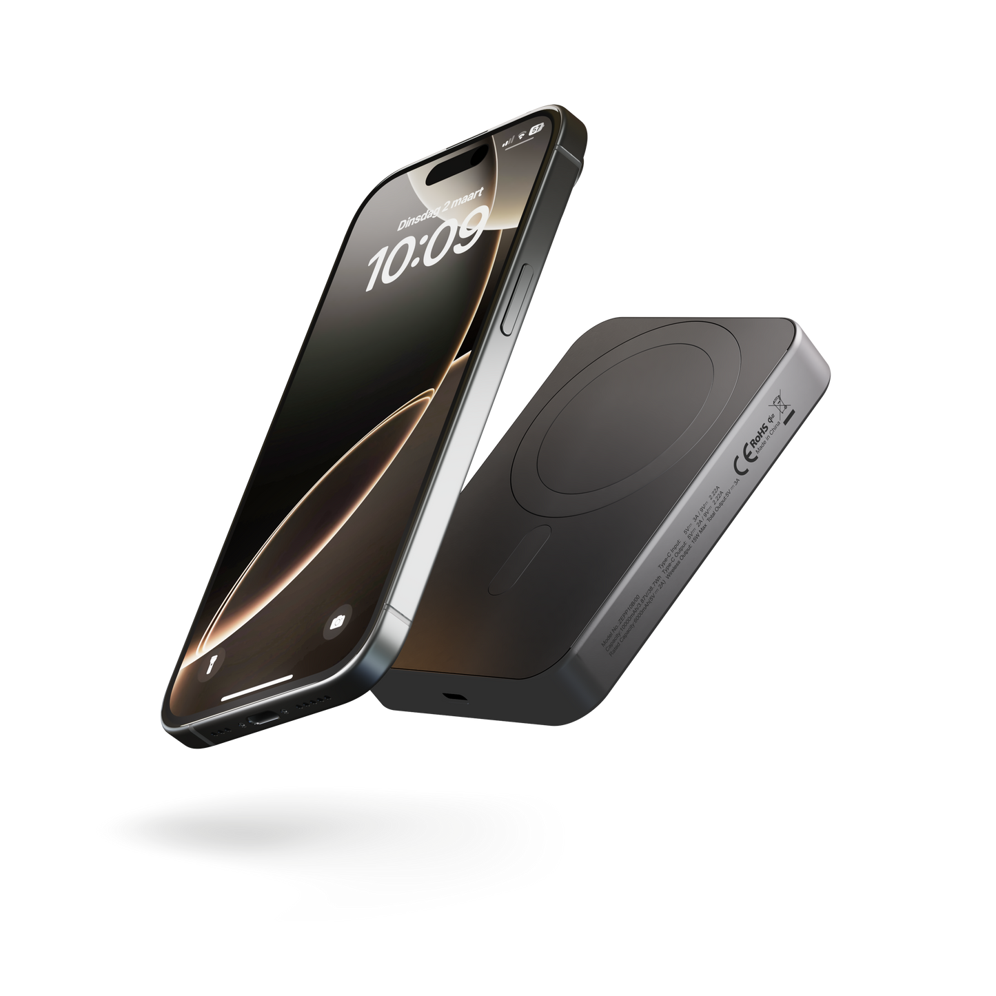 Zens 10000 mAh Powerbank Pro 1 Slim - Svart