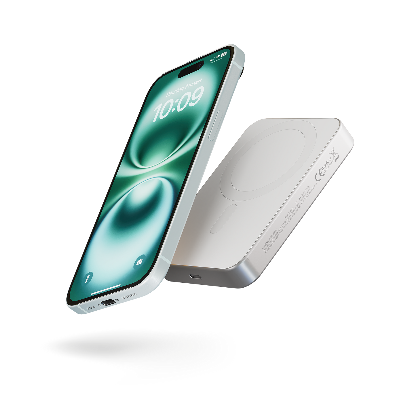 Zens 10000 mAh Powerbank Pro 1 Slim - Hvit
