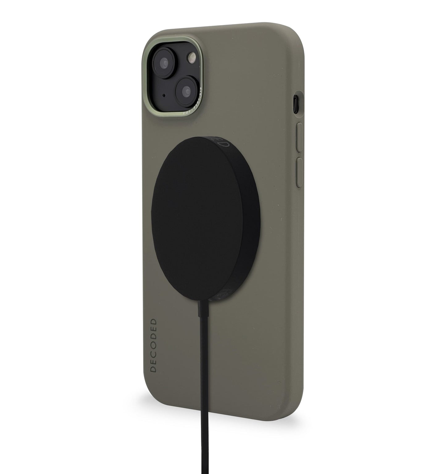 Decoded Silikon Backcover deksel til iPhone 14 Plus - Olive