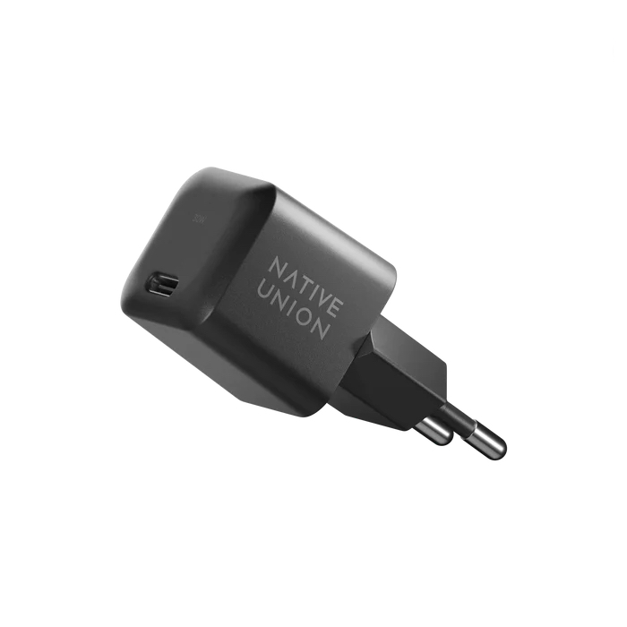 Native Union USB-C 30W GaN Vegglader - Svart
