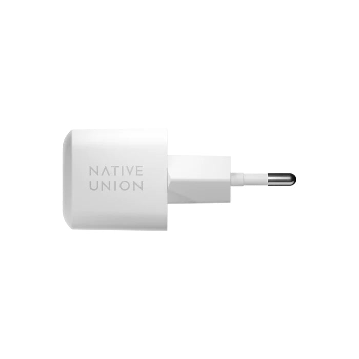Native Union USB-C 30W GaN Vegglader - Hvit