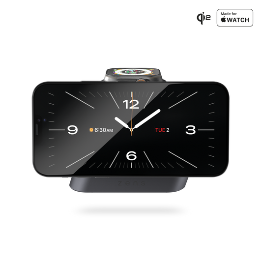 Zens Qi2 Magnetisk Nattbordslader Pro 2 - Svart