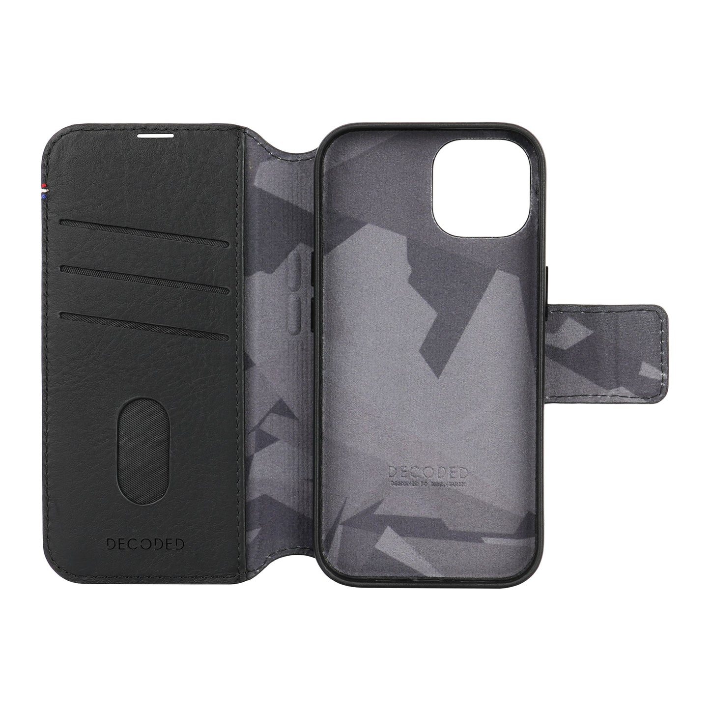 Decoded Detachable Wallet MagSafe Skinnetui til iPhone 15 - Svart