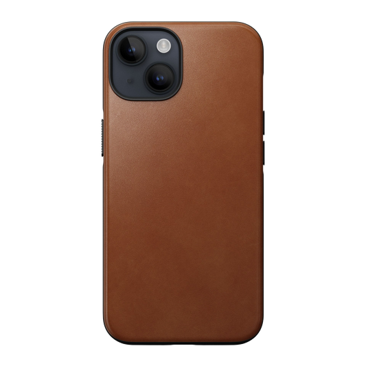 Nomad Modern Case MagSafe skinndeksel til iPhone 14 Plus - English Tan