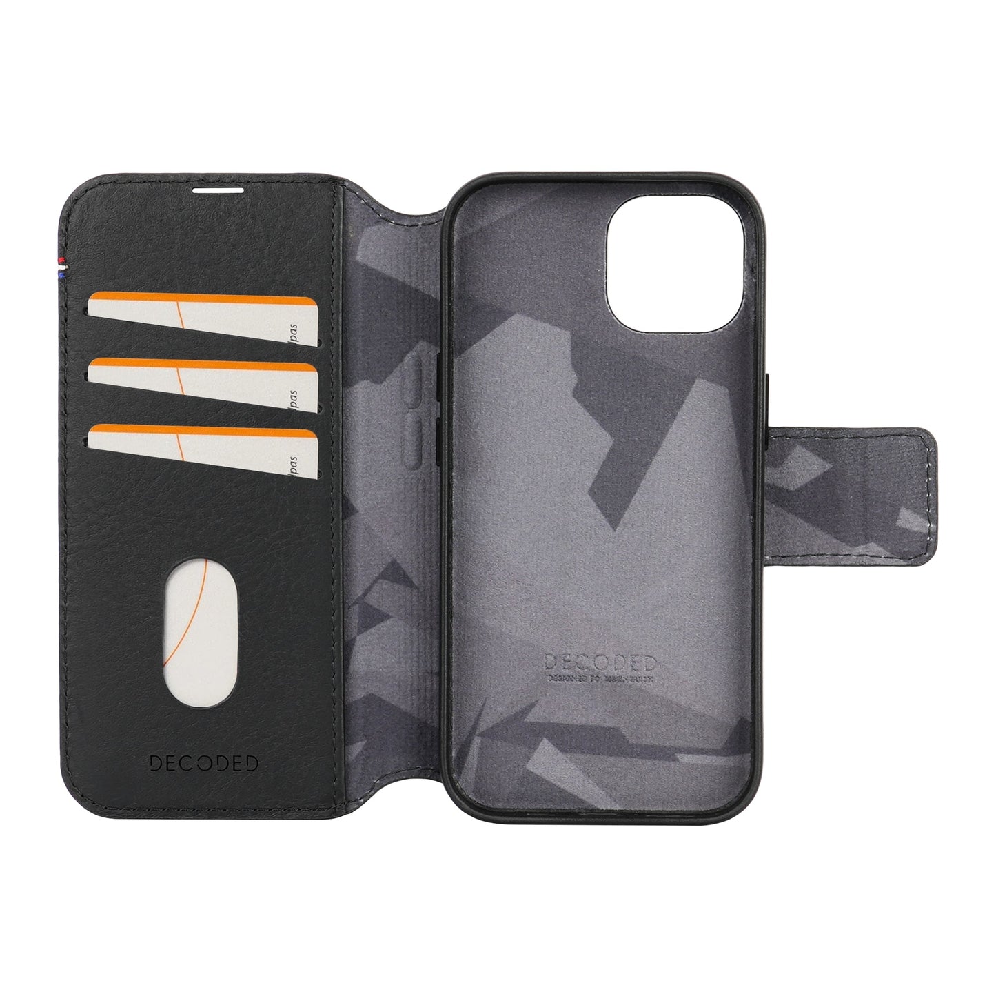 Decoded Detachable Wallet MagSafe Skinnetui til iPhone 15 - Svart