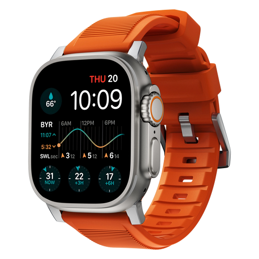 Nomad 49/45/44mm Rugged Strap reim - Ultra Orange