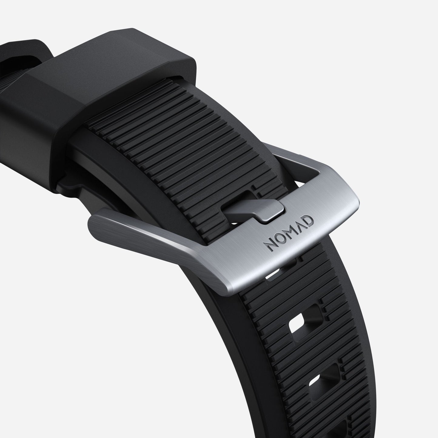 Nomad 40/38mm Rugged Strap reim - Sølv