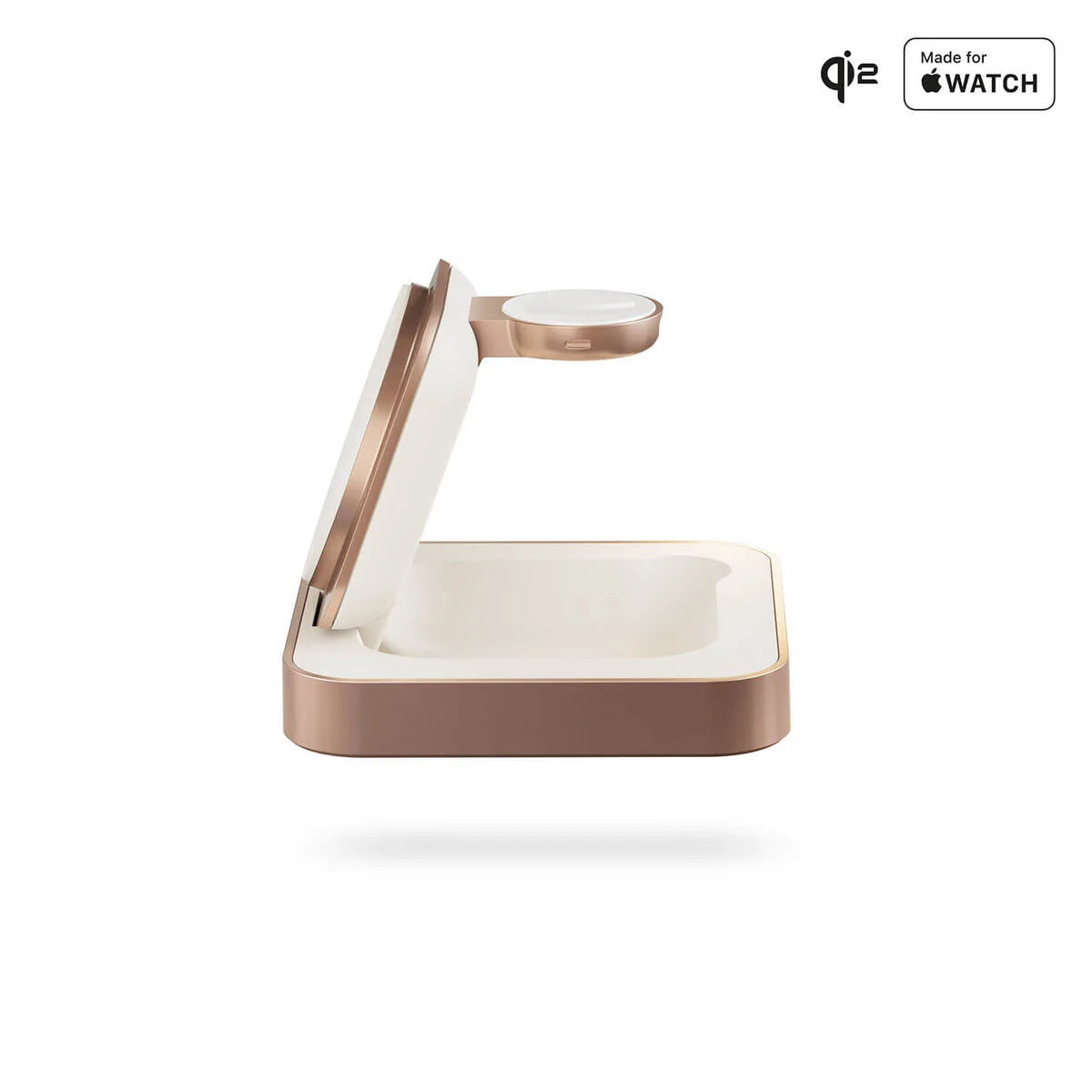 Zens Qi2 Magnetisk Nattbordslader Pro 2 - Kobber