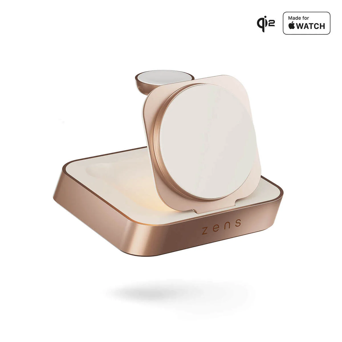 Zens Qi2 Magnetisk Nattbordslader Pro 2 - Kobber