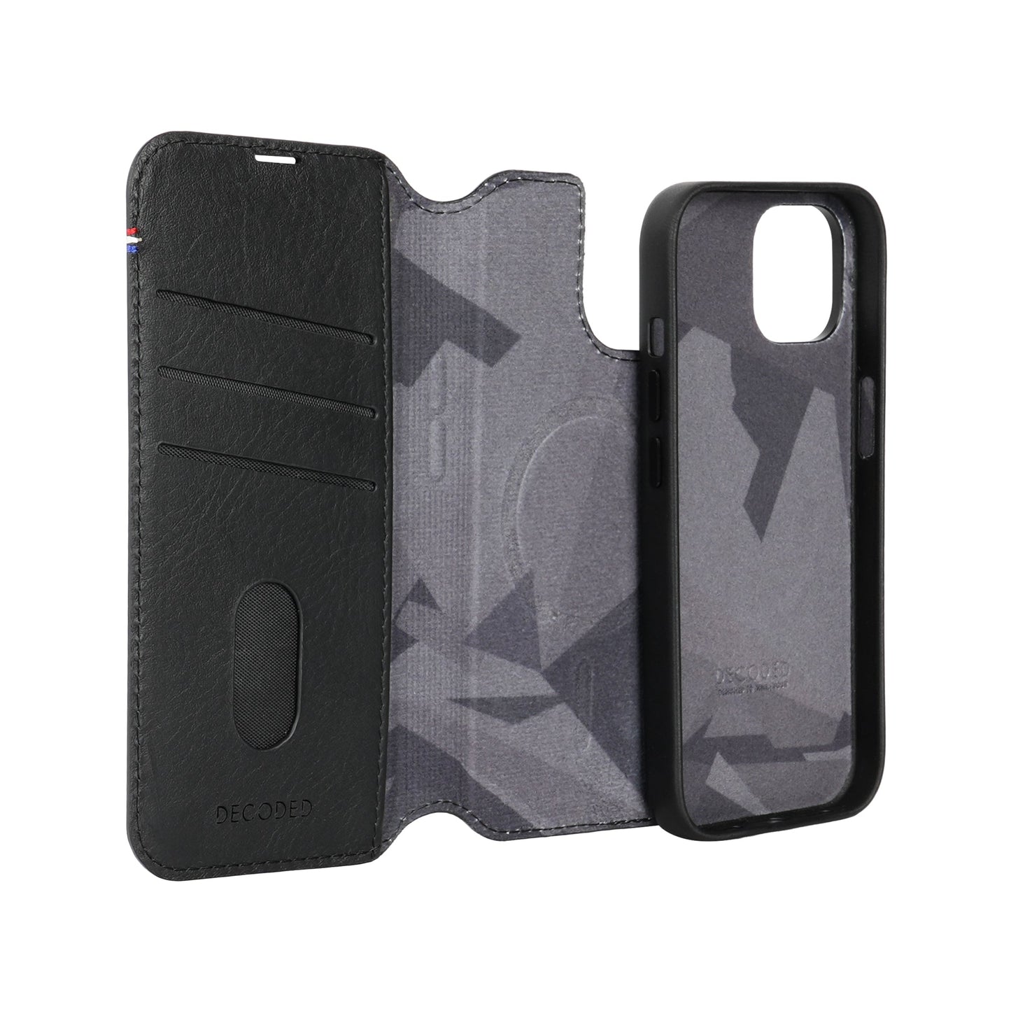 Decoded Detachable Wallet MagSafe Skinnetui til iPhone 15 - Svart