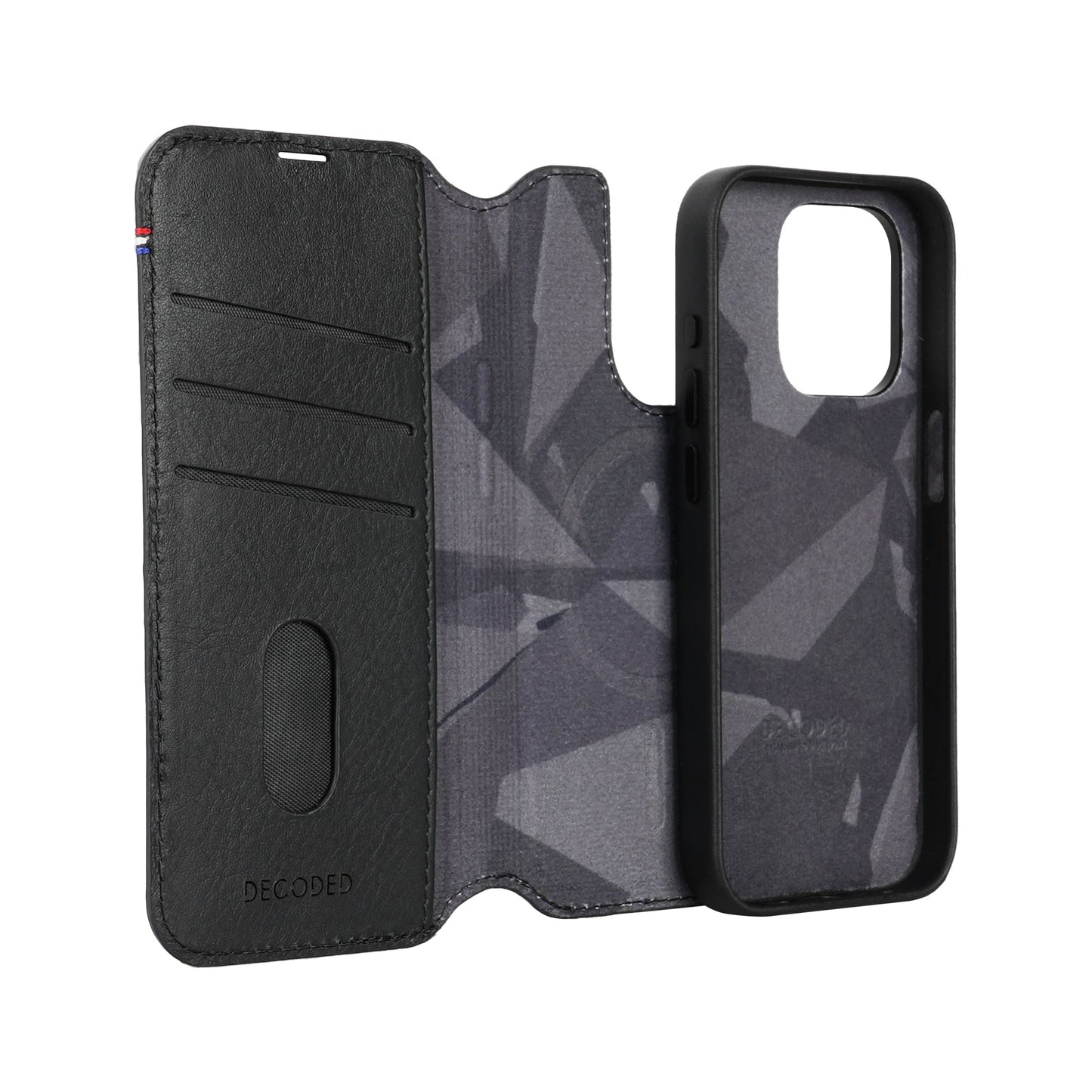 Decoded Detachable Wallet MagSafe Skinnetui til iPhone 15 Pro - Svart