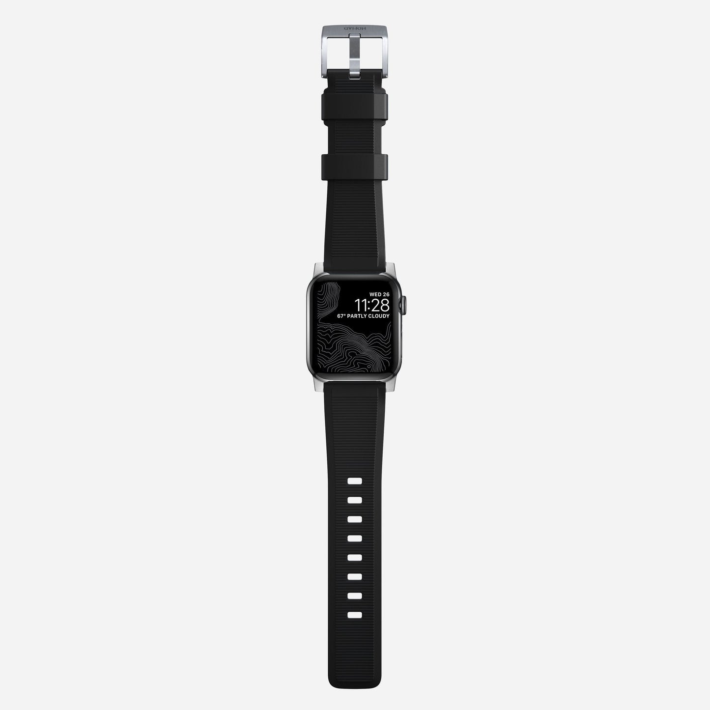 Nomad 40/38mm Rugged Strap reim - Sølv