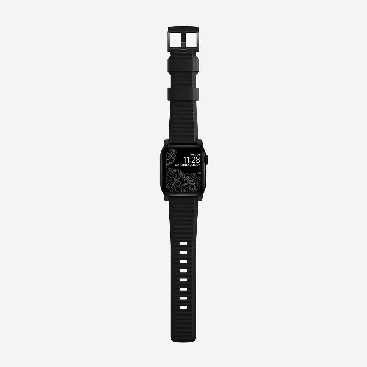 Nomad 40/38mm Rugged Strap reim - Svart