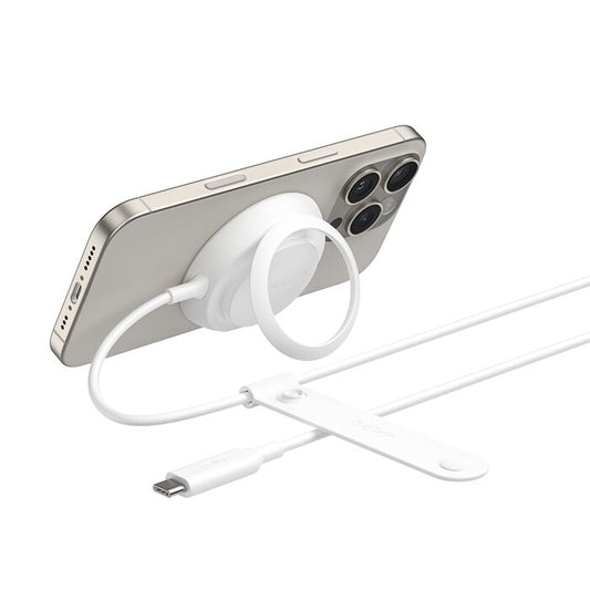 Belkin 25W UltraCharge Qi2 Pad Trådløs ladeplate - Hvit