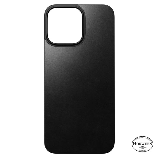 Nomad Magnetic Leather MagSafe Skinndeksel til iPhone 16 Pro Max - Svart