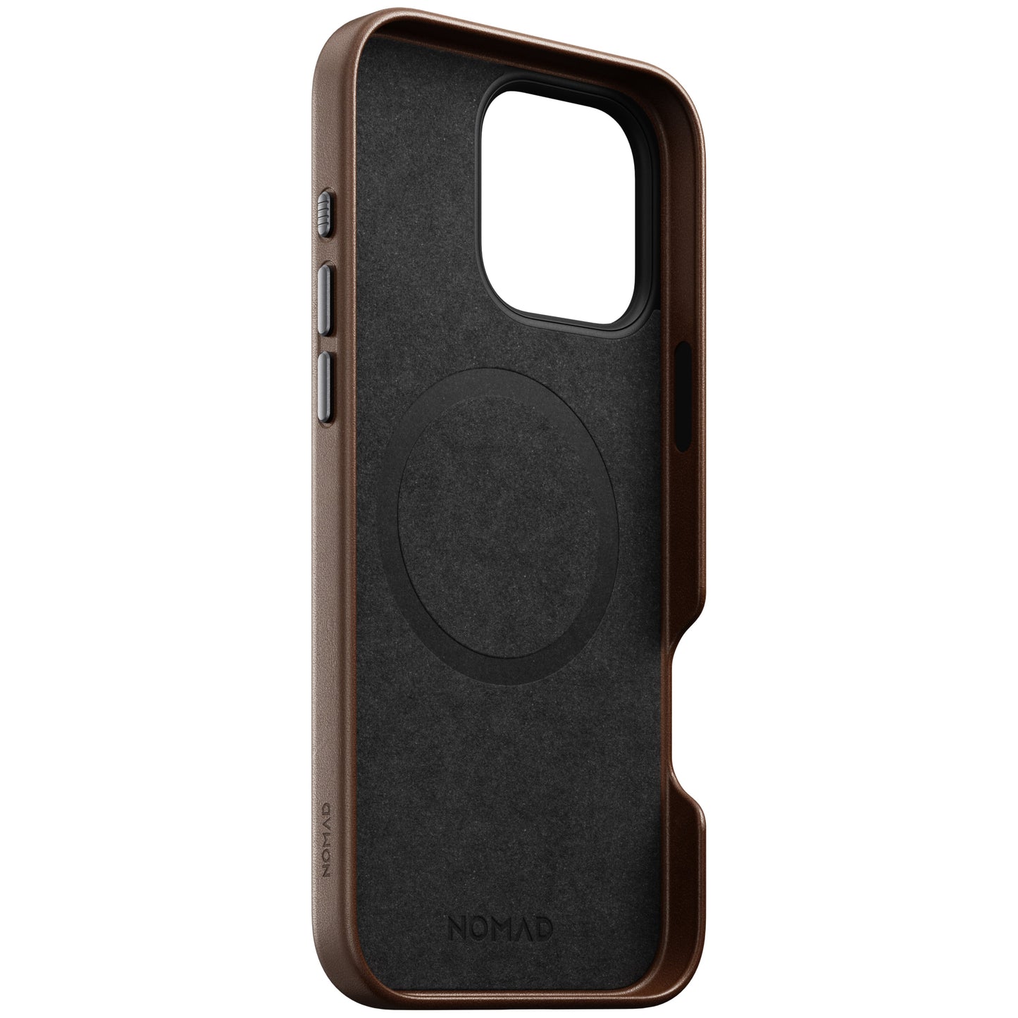 Nomad Traditional Case MagSafe Skinndeksel til iPhone 16 Pro Max - Brun