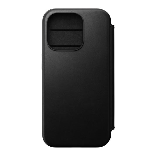 Nomad Modern Folio MagSafe Skinnetui til iPhone 15 Pro - Svart