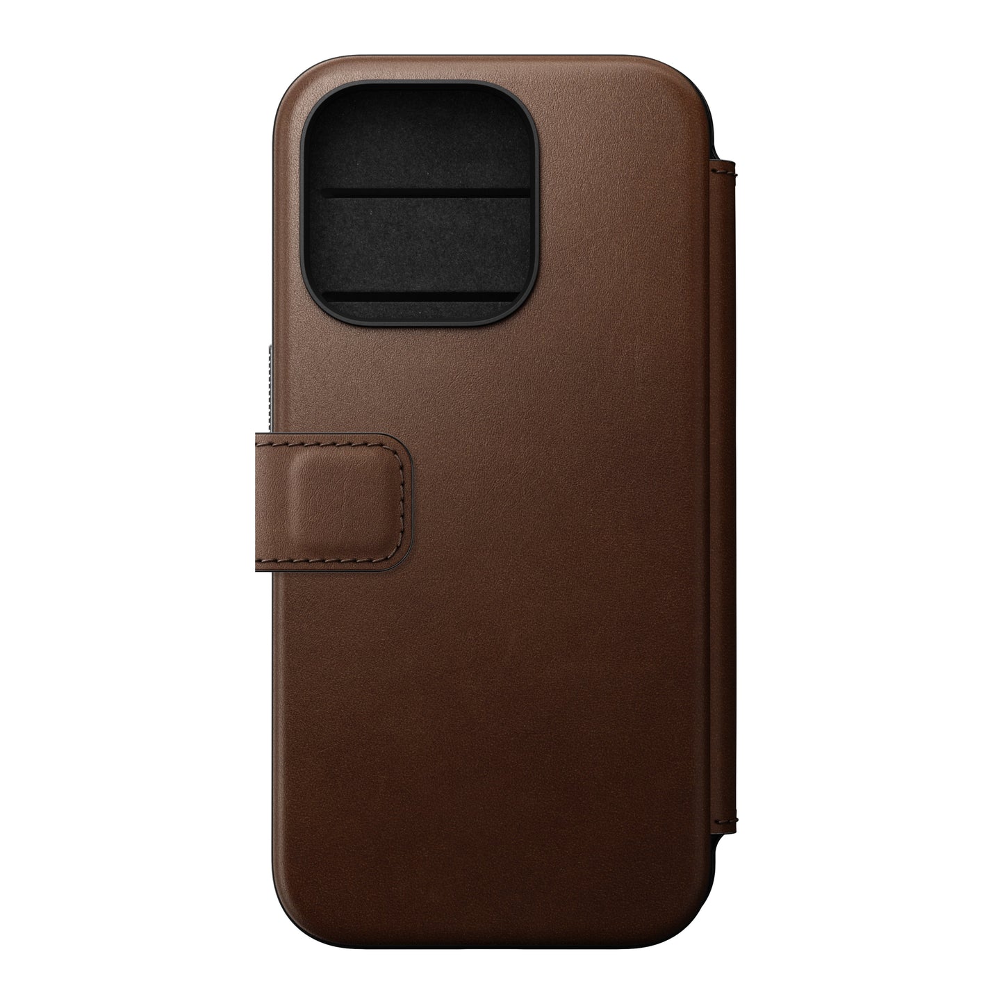 Nomad Modern Folio MagSafe Skinnetui til iPhone 15 Pro - Brun