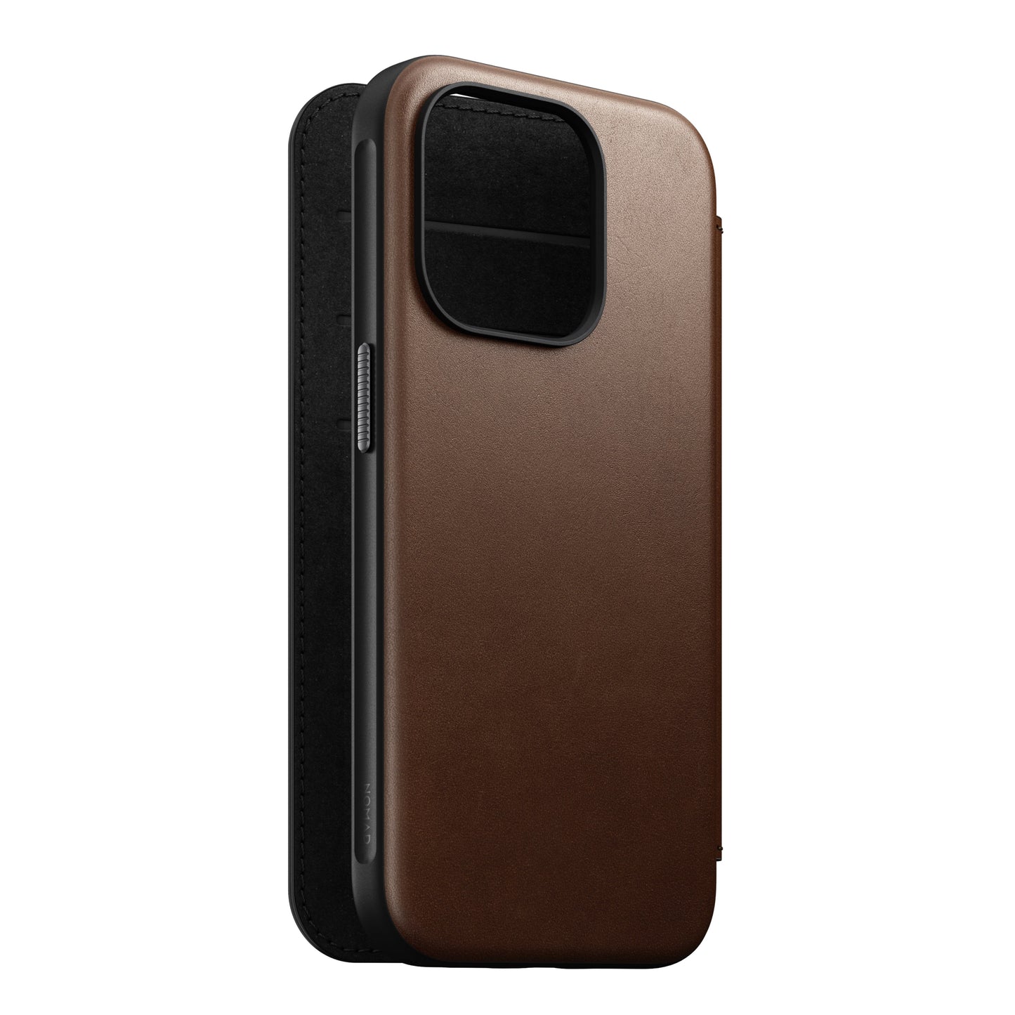 Nomad Modern Folio MagSafe Skinnetui til iPhone 15 Pro - Brun