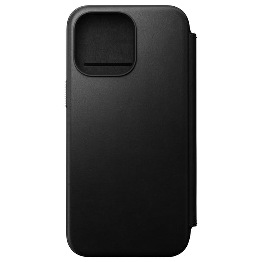 Nomad Modern Folio MagSafe Skinnetui til iPhone 15 Pro Max - Svart