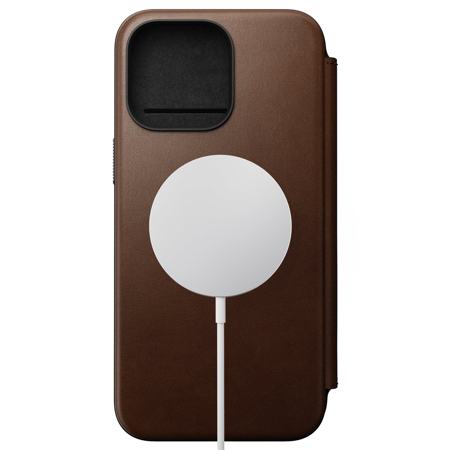 Nomad Modern Folio MagSafe Skinnetui til iPhone 15 Pro Max - Brun