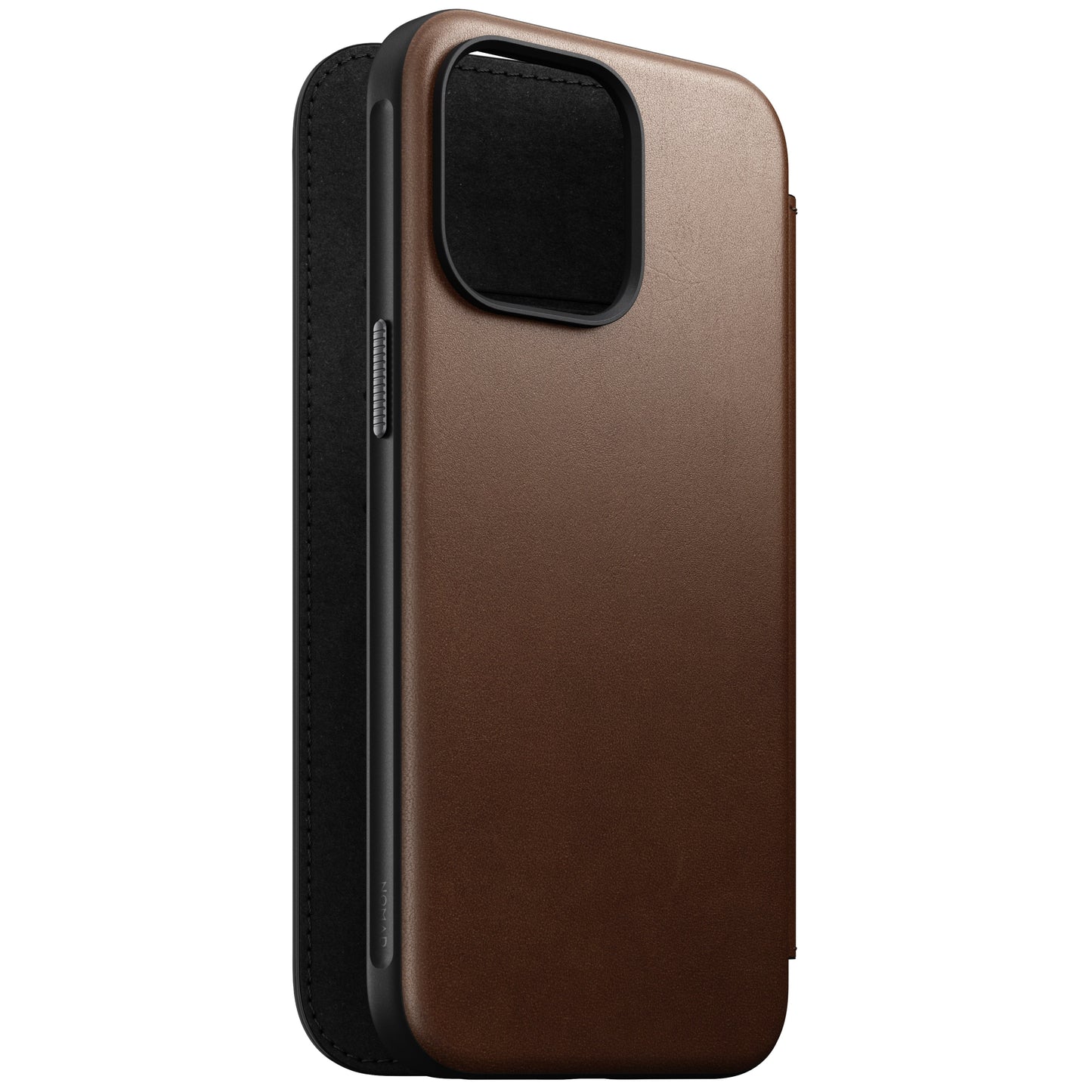 Nomad Modern Folio MagSafe Skinnetui til iPhone 15 Pro Max - Brun