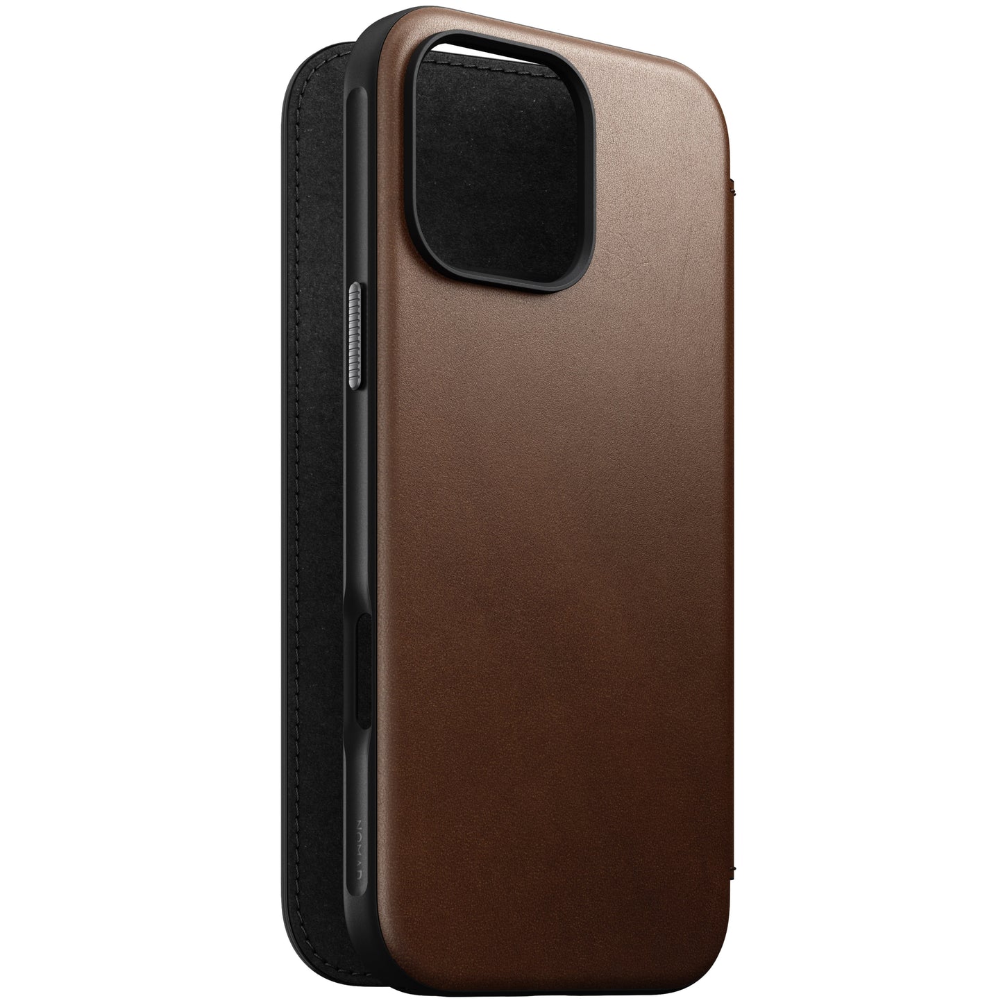Nomad Modern Folio MagSafe Skinnetui til iPhone 16 Pro Max - Brun