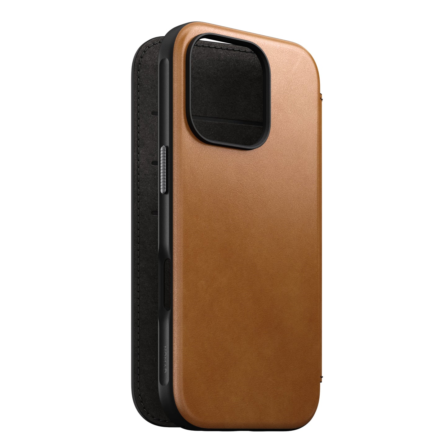 Nomad Modern Folio MagSafe Skinnetui til iPhone 16 Pro - Tan
