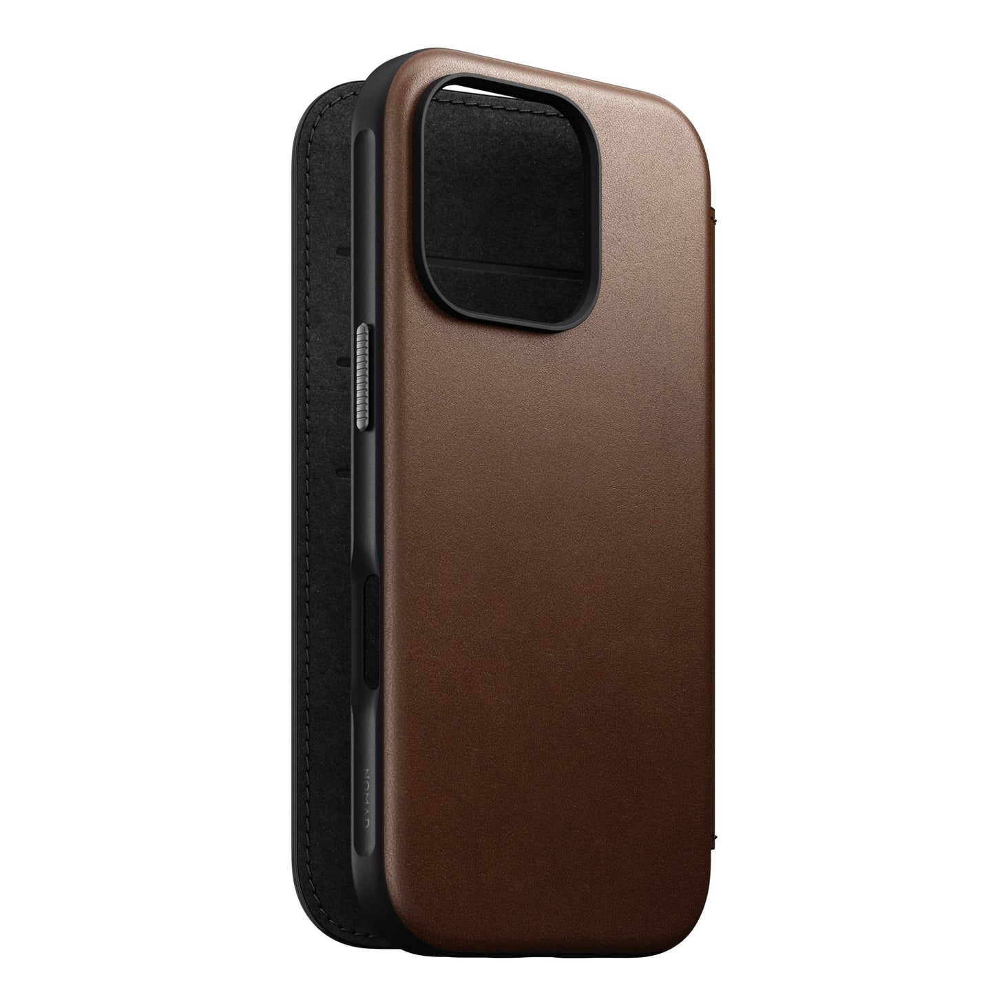 Nomad Modern Folio MagSafe Skinnetui til iPhone 16 Pro - Brun