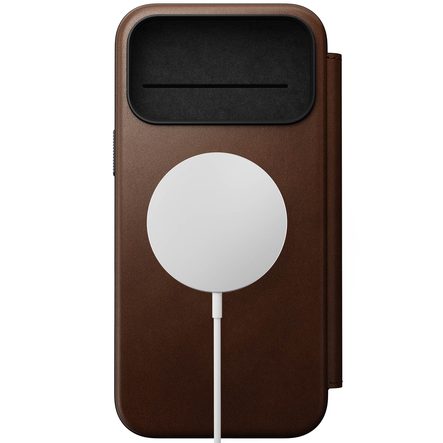 Nomad Modern Folio MagSafe Skinnetui til iPhone 17 Pro Max - Brun