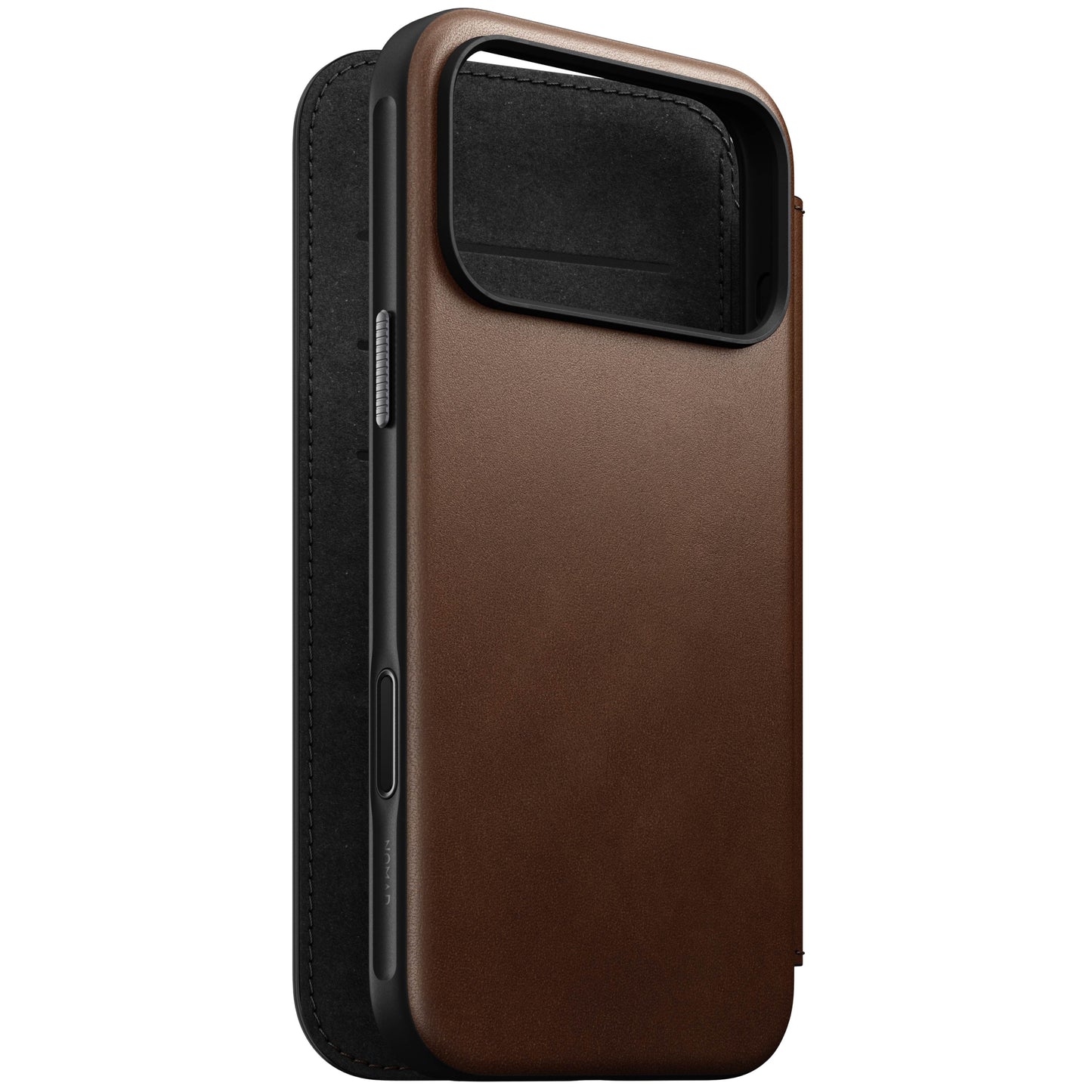 Nomad Modern Folio MagSafe Skinnetui til iPhone 17 Pro Max - Brun