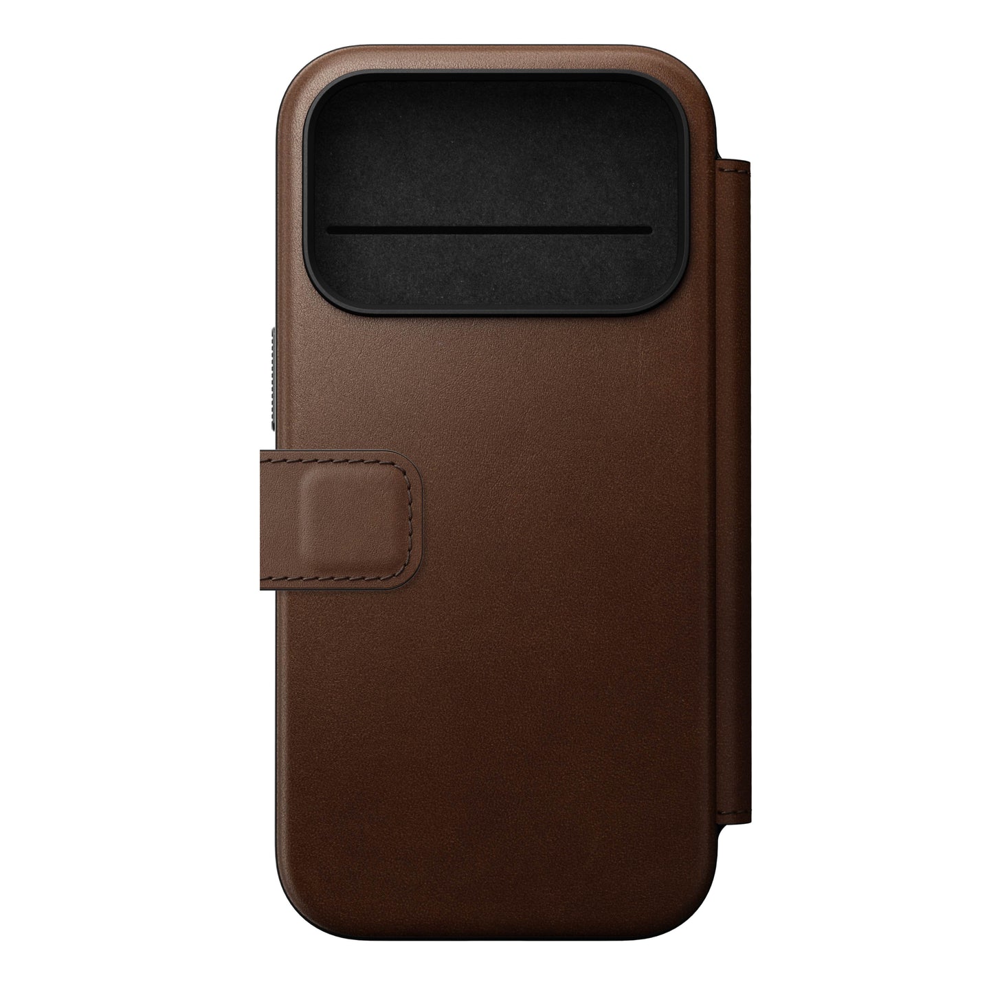 Nomad Modern Folio MagSafe Skinnetui til iPhone 17 Pro - Brun