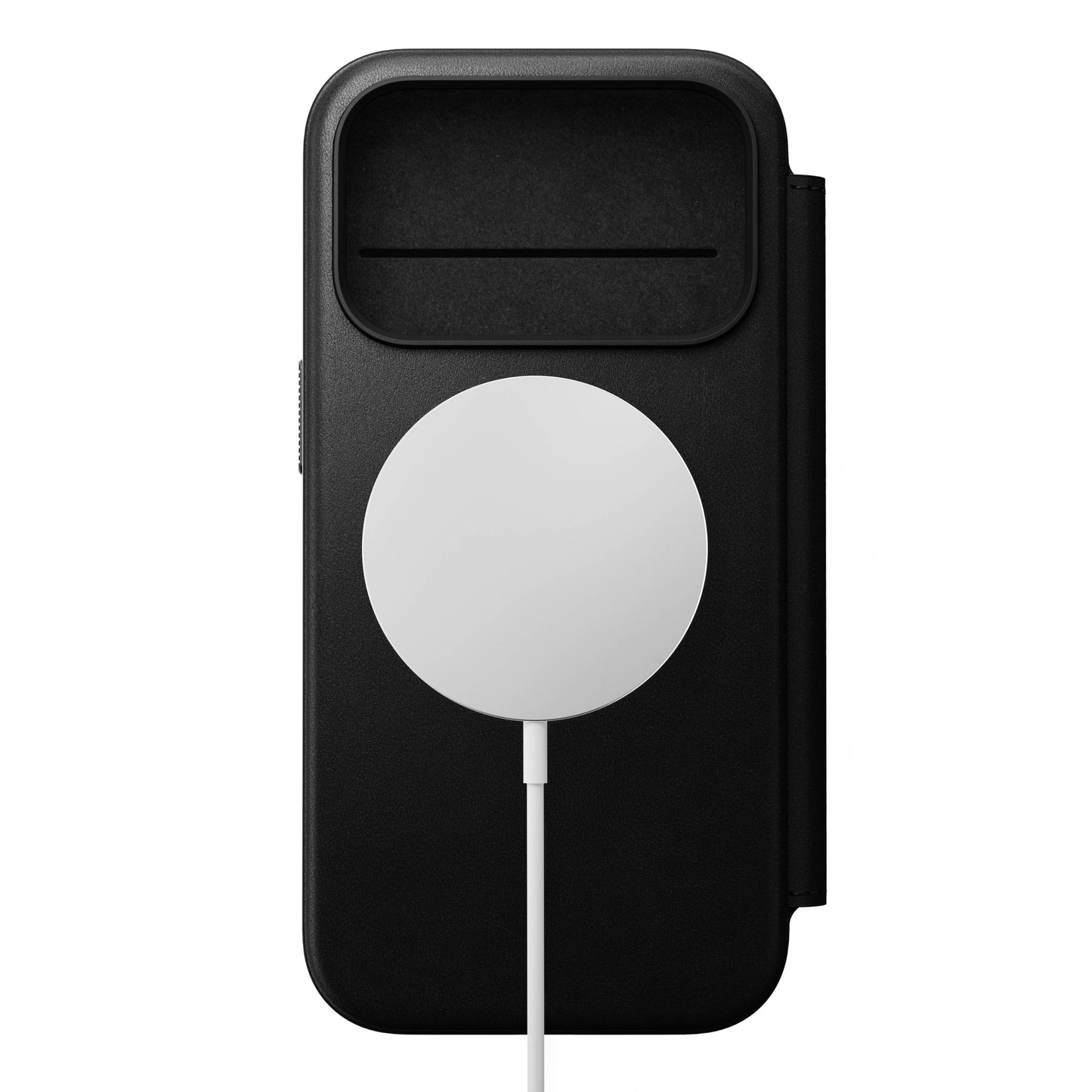 Nomad Modern Folio MagSafe Skinnetui til iPhone 17 Pro - Svart