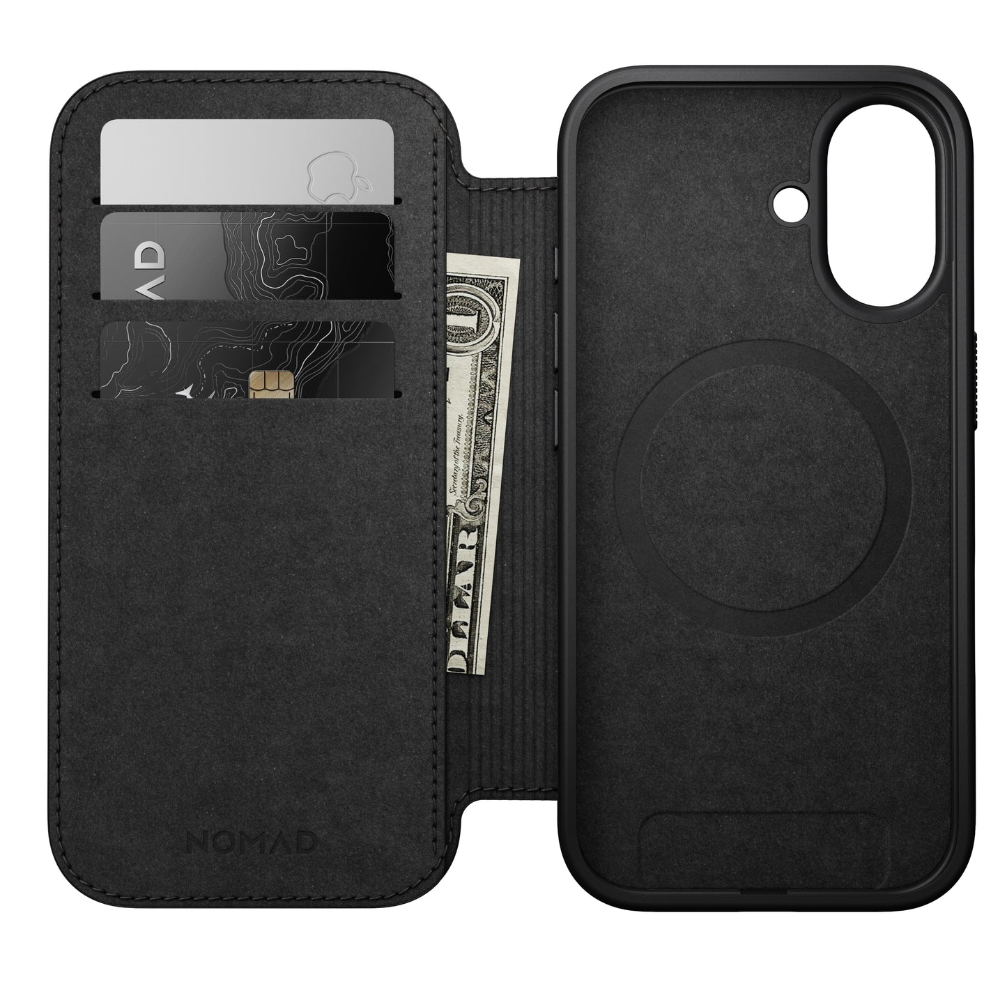 Nomad Modern Folio MagSafe Skinnetui til iPhone 17 - Brun