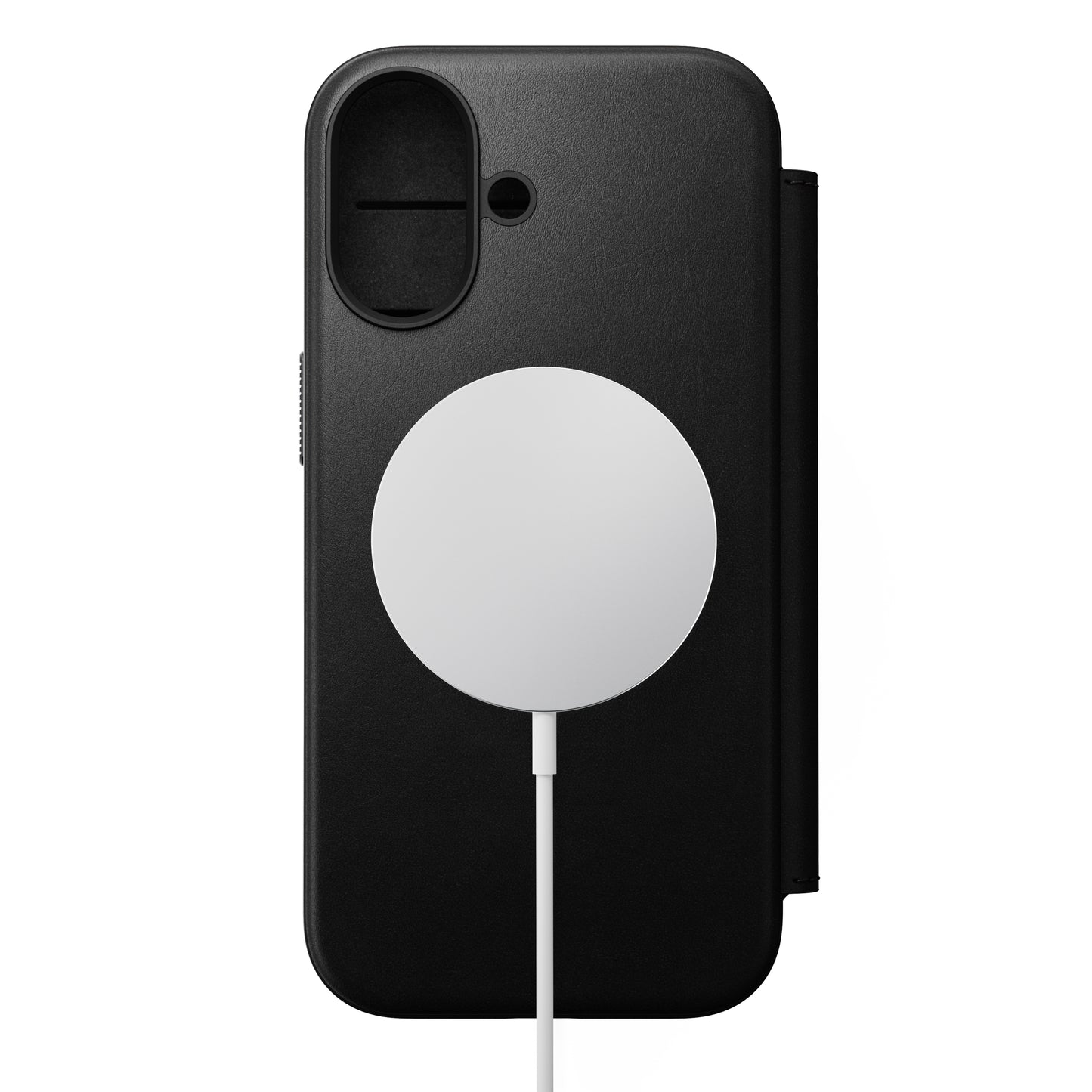 Nomad Modern Folio MagSafe Skinnetui til iPhone 17 - Svart