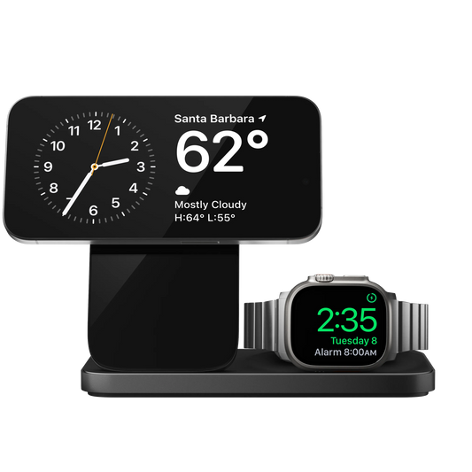 Nomad Stand One Max Qi2 3-i-1 Trådløs lader - Svart