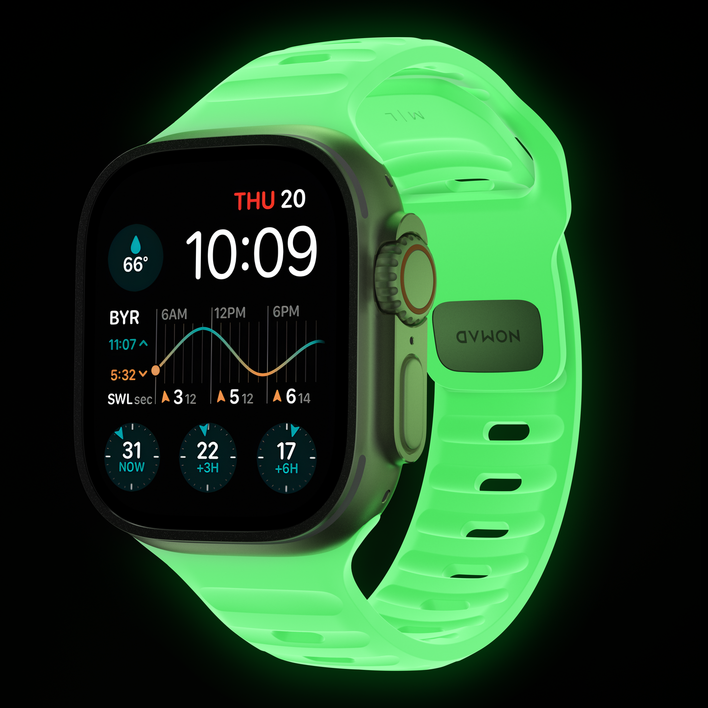 Nomad 49/45mm Sport Band Reim Glow - Limited Edition