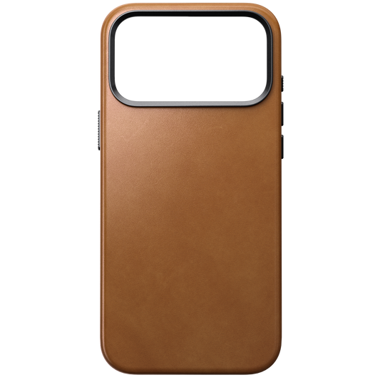 Nomad Traditional MagSafe Skinndeksel til iPhone 18 Pro Max - Lys brun