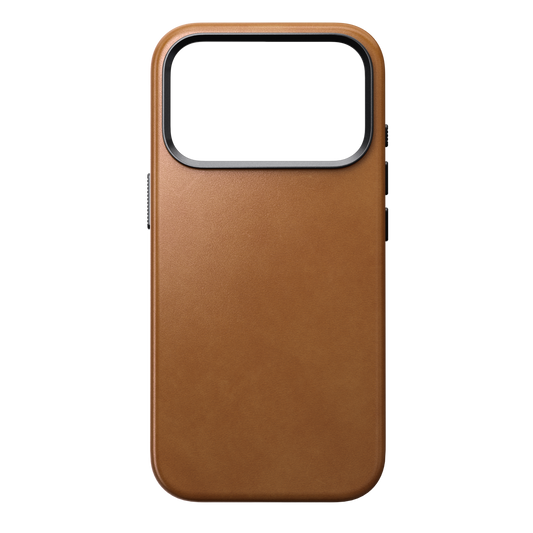 Nomad Traditional MagSafe Skinndeksel til iPhone 18 Pro - Lys brun