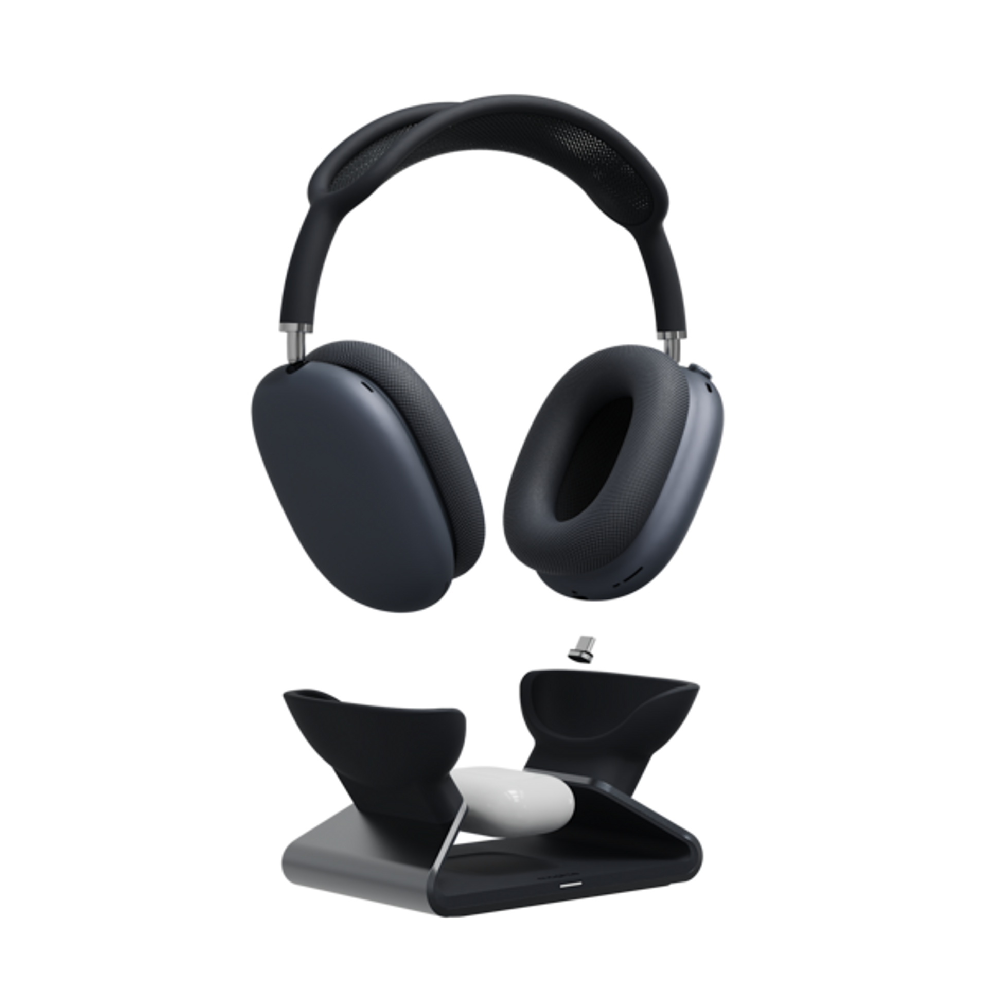Air Pod pro max 【早い者勝ち】 Mophie AirPods Max Ladestativ med Trådløs Ladeplate til AirPods