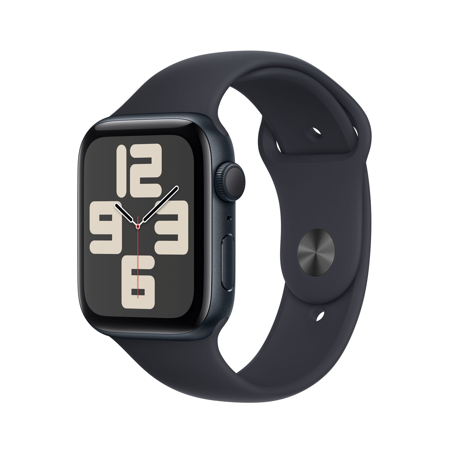 Apple Watch SE 44mm Midnight med Midnight Sport Band - S/M