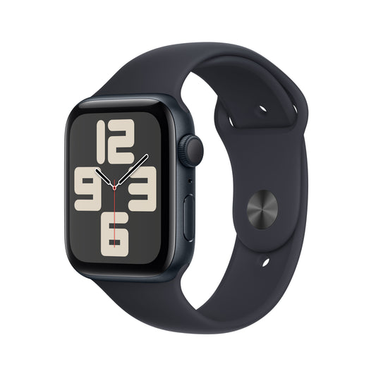 Apple Watch SE 44mm Midnight med Midnight Sport Band - S/M